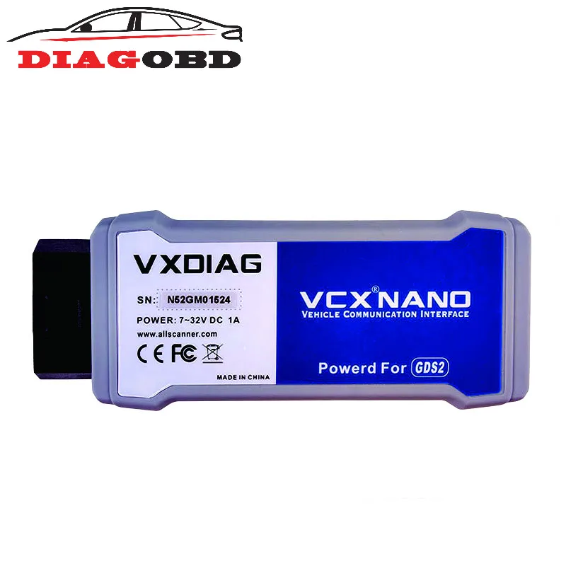 VXDIAG VCX NANO для GM/Opel GDS2 и TIS2WEB инструмент диагностики USB версии программирования