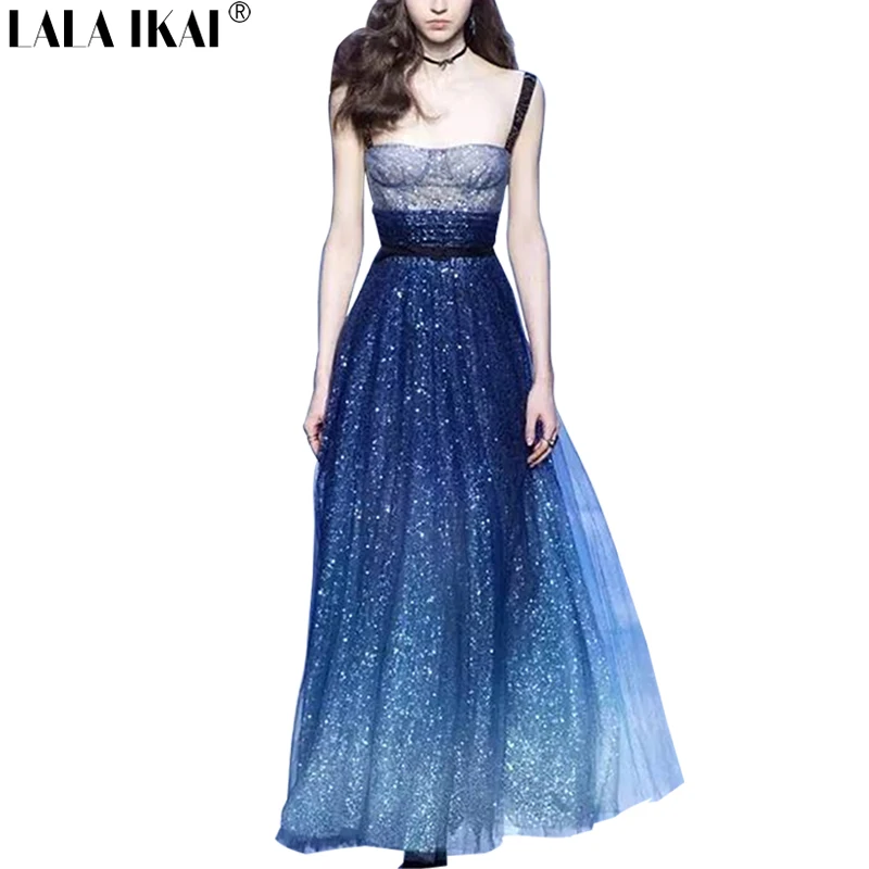 Aliexpress.com : Buy 2018 Sweet Blue Sleeveless Women ...