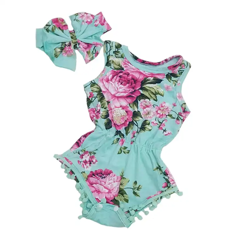 baby romper with headband
