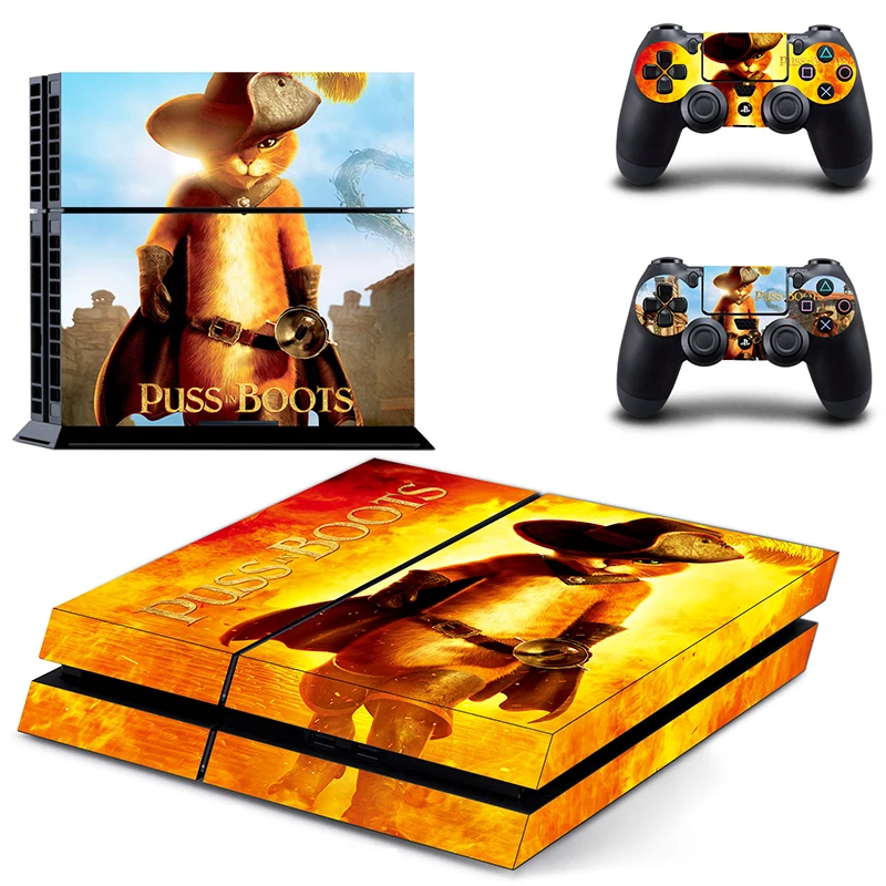

PUSS BOOTS PS4 Vinyl Skin Sticker Decals Designed for PlayStation4 Console and 2 controller skins