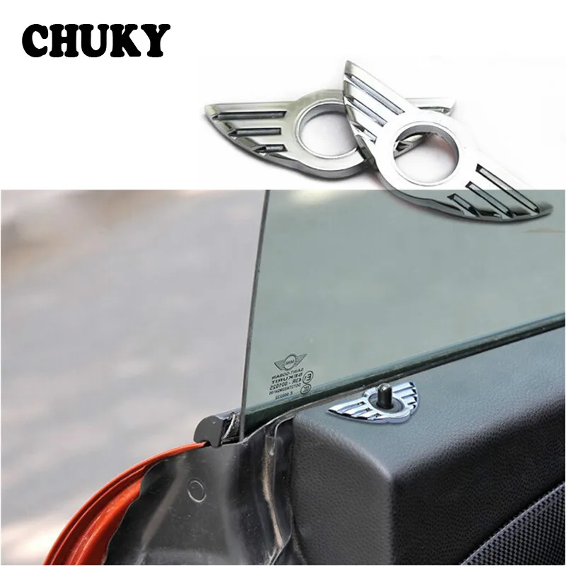 

Car-Styling Car Interior Door Pin Lock Wing Emblem Badge Stickers For BMW Mini Cooper R56 R50 R53 F56 F55 R60 R57