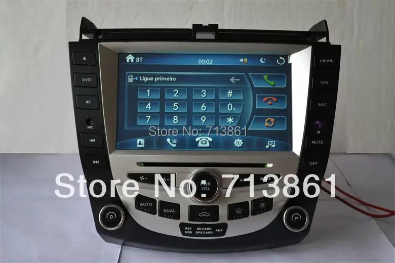 8 "для honda Accord 7 2005 2007 dvd плеер автомобиля gps навигация BT ТВ RDS радио canbus wince 6 0 2 зоны