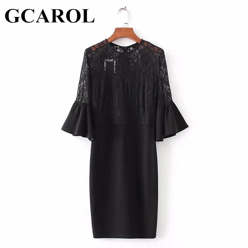 Платье С Кружевными Расклешенными Рукавами Купить