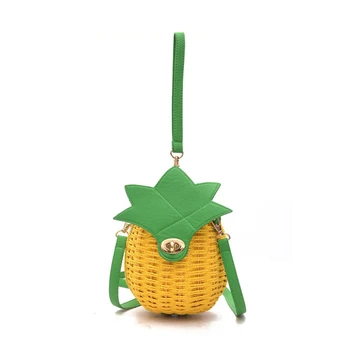 

Pineapple Fashion Women Handbag Female Tote Ladies Clutches Cross Body Shoulder Messenger Bags PU leather Phone Purse Bag