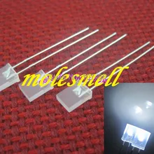 500 шт. 2x5x7 мм Рассеянный Белый Ультра яркий белый светодиод молочно-белый объектив LED Лампы для мотоциклов молочно- белый объектив LED