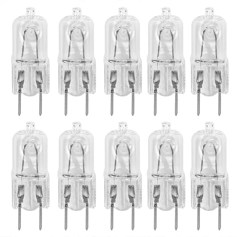 

10Pcs Halogen Bulb G4 12V 10W 20W Inserted Beads Crystal Lamp Celling Lights Chandelier Wall Lamp