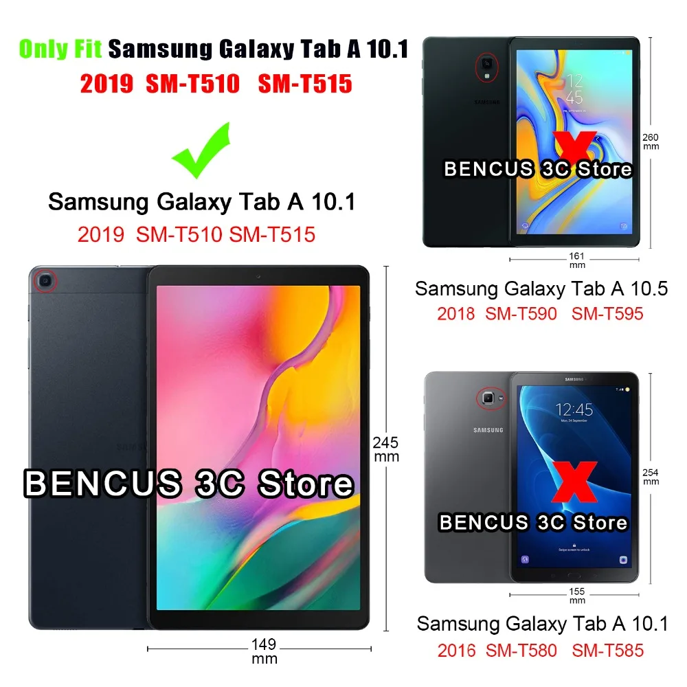 Чехол на samsung galaxy tab a 10,1 SM-T510 T515 чехол для планшета samsung tab a 10.1 чехол