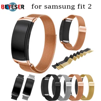 

for stainless steel Replacement Wristband For Samsung Gear Fit 2 Pro Band Luxury Watchband For Samsung Fit 2 milan Strap Drop
