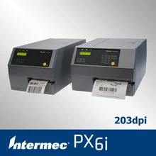 Intermec px6i industrial sticker printer with multi optional accessories barcode printer support 170mm label and 600m ribbon