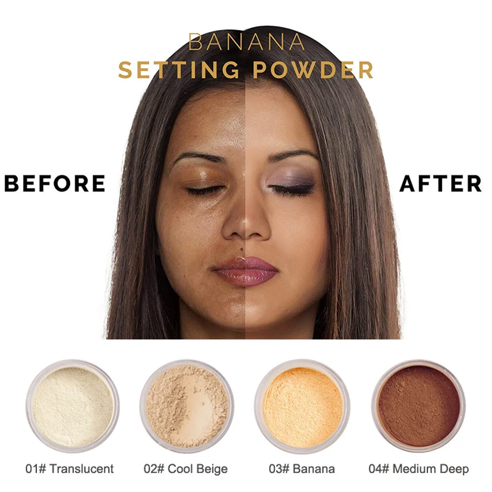 

PHOERA Powder Loose Face Powder Translucent Smooth Setting Foundation Makeup Natural Long Lasting Make Up Fix Foundation
