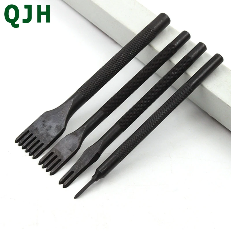 

3mm Stainless Steel Flat Chisel Leather Craft Tools Hole Punch Kit DIY Tool 1 Prong/2 Prong/4 Prong/6 Prong Punching stitch fork