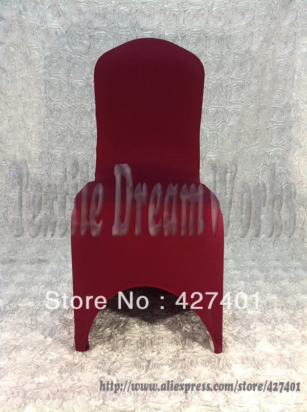 Hot Sale Burgundy Purple Lycra Chair Cover / Spandex Chair Covers / Wedding Chair Covers For
