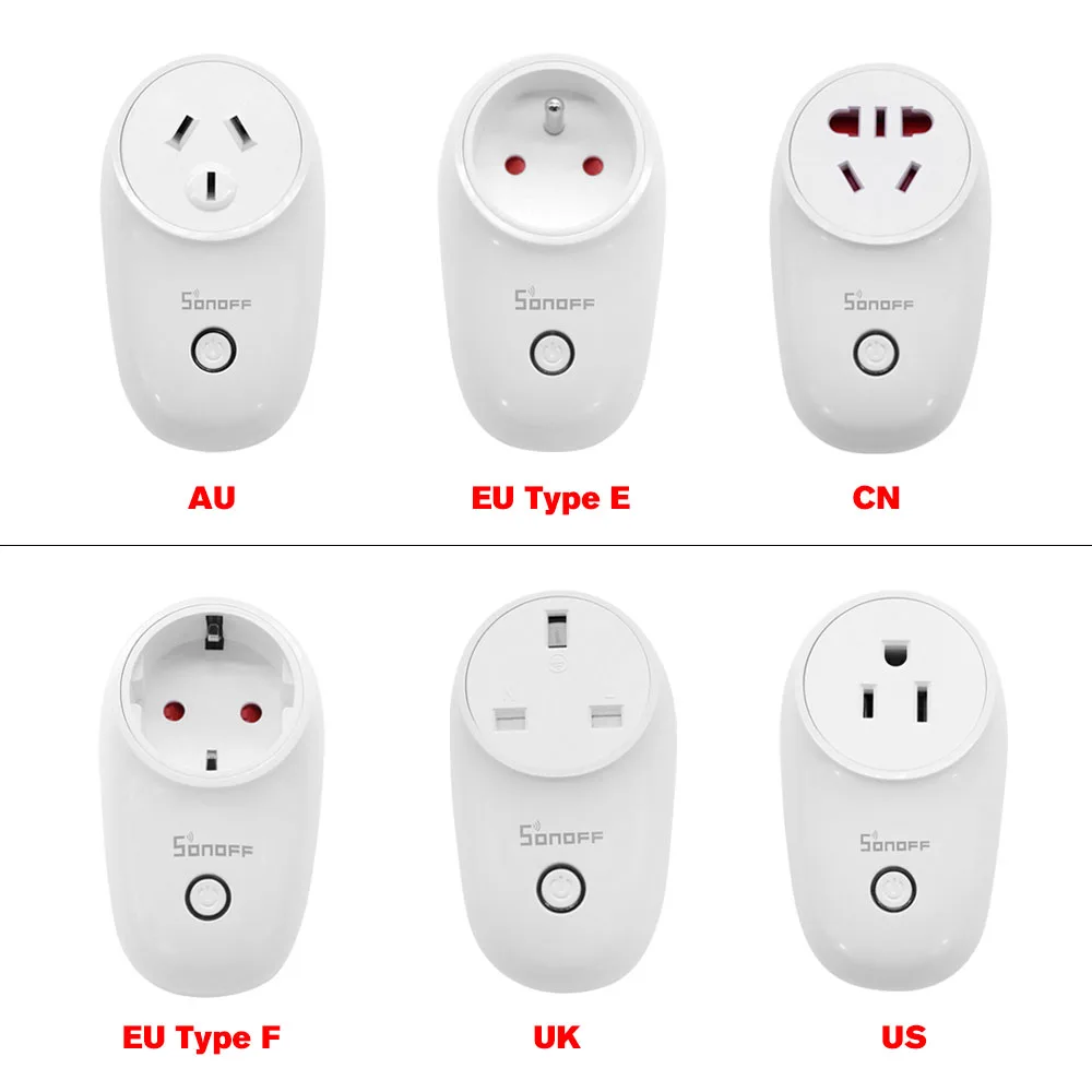 Sonoff S26 Wi-Fi умная розетка, Беспроводная розетка, розетки, умный дом, переключатель для Alexa Google Assistant IFTTT, Беспроводная розетка