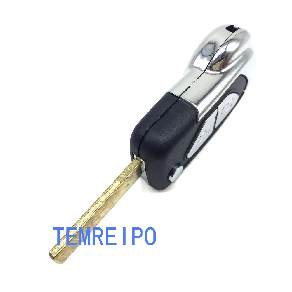 Чехол с откидной крышкой для peugeot car 107 207 307 Складной Дистанционный Ключ заготовка