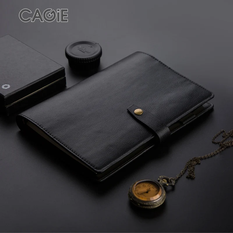 CAGIE Vintage Leather Notebook Planner Refill Personal Diary Soft Cover Journal Spiral a5 Binder Daily Filofax Agenda Organizer CAGIE Vintage Leather Notebook Planner Refill Personal Diary Soft Cover Journal Spiral a5 Binder Daily Filofax Agenda Organizer