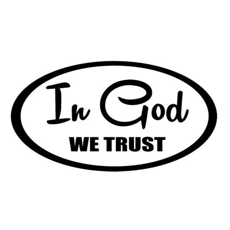 In God We Trust Home Decor Car Truck переводная Наклейка для окна автомобильные аксессуары