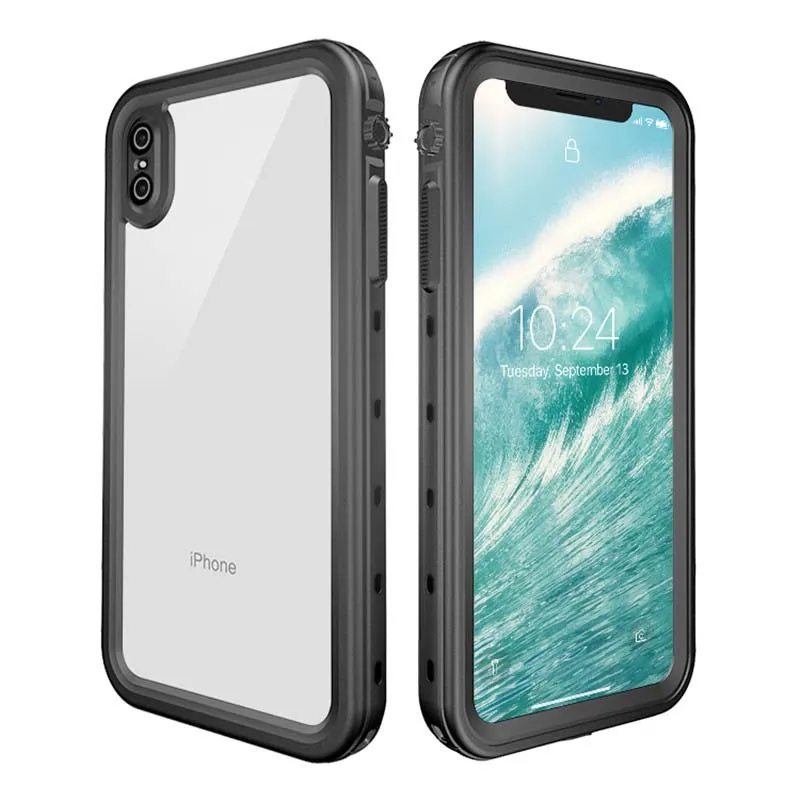 Luxury 360 Protect Water Proof Clear Back Front Coque