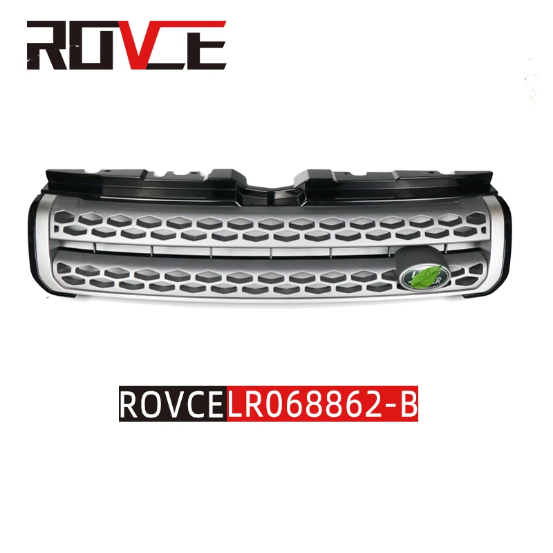 ROVER Front Bumper ABS Grille Grill for Land Rover Range Rover Evoque 2012- Gloss Black Limited Edition - Цвет: LR068862-B