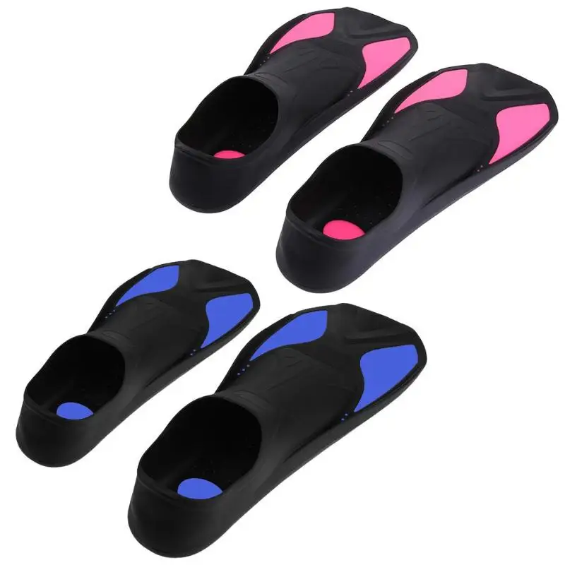 

1 Pair Swimming Fins Adult Snorkeling Foot Flipper KIDS Diving Fins Beginner Swimming Equipment Portable short Frog shoes
