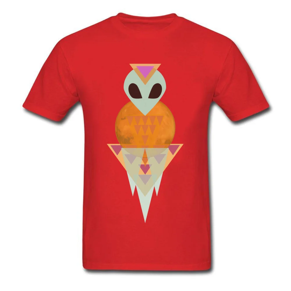 Defending Mars 100% Cotton T Shirt for Men Short Sleeve Normal Tops Shirt Fashionable NEW YEAR DAY Crewneck Tee-Shirts Funny Defending Mars red