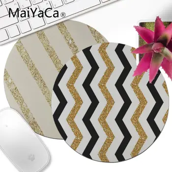 

MaiYaCa Top Quality Golden black lines Rubber Mouse Durable Desktop Mousepad notebook gamer Simple Design Speed Game Mouse Pads