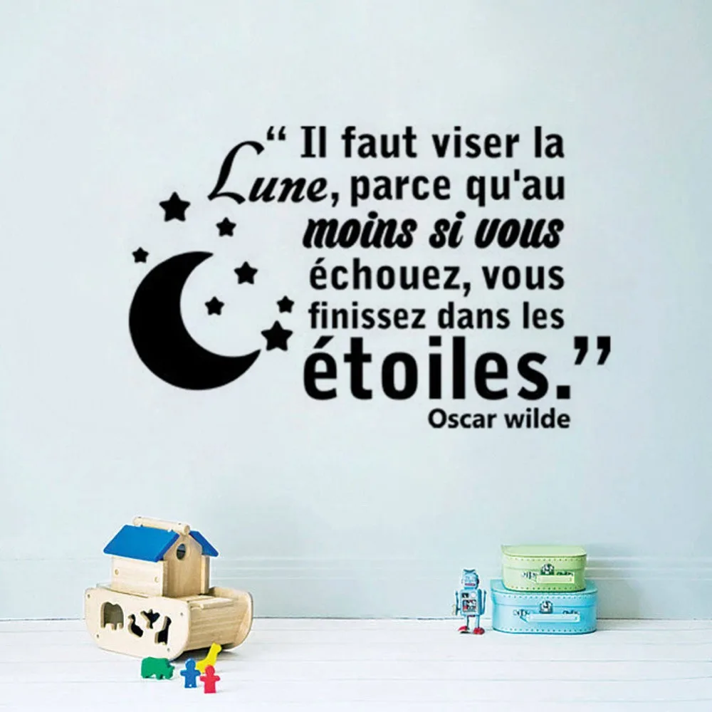 

French Child Motto Vinyl Art DIY Wall Sticker Home Decoration Living room Bedroom Fashion Decals Murals JG3932