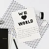 5mm/15mm Solid White Black Basic Decorative Paper Writable Adhesive Washi Masking Tape School Supplies Stationery 5