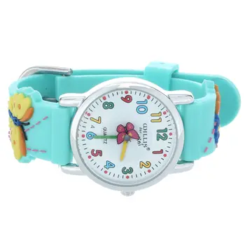 

WILLIS 3D Mini Butterfly Design Analog Band Little Boys Girls Children Wrist Kids Watches,Waterproof