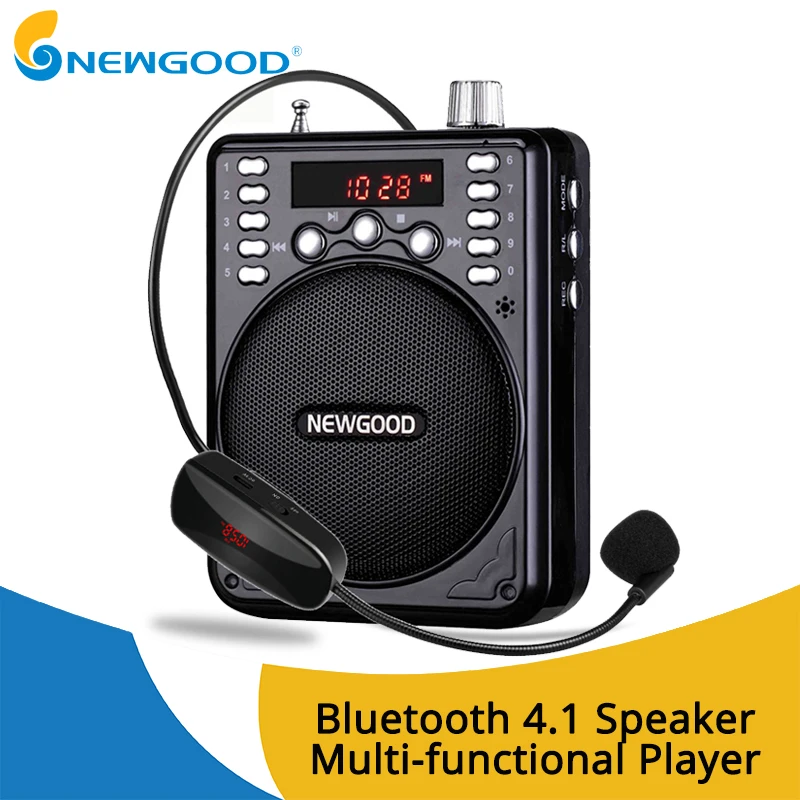 

NEWGOOD Speaker mini voice amplifier Portable megaphone voice amplifier bluetooth Loudspeaker Support USB disk