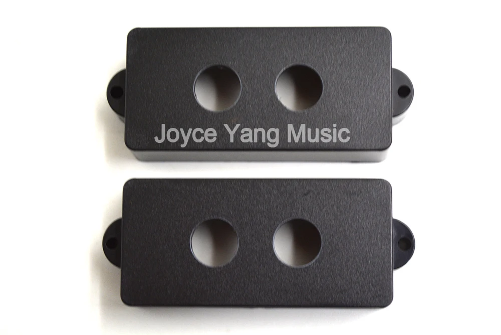 Niko 1 Set Di 2Pcs Elettrico P Pb Bass Pickup Coperture 2 Fori 17.5 Millimetri Di Spazio Nero Opaco Per Fd Precision Bass Guitar
