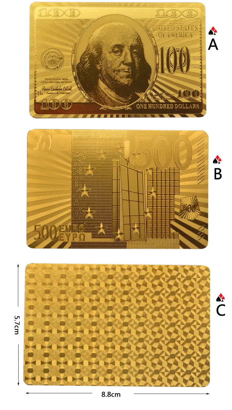 Покер Роскошные 24k золотые фольги покерные игровые карты водонепроницаемые золотые игральные карты фольги Покер ПВХ волшебные карты настольные игры казино аксессуары