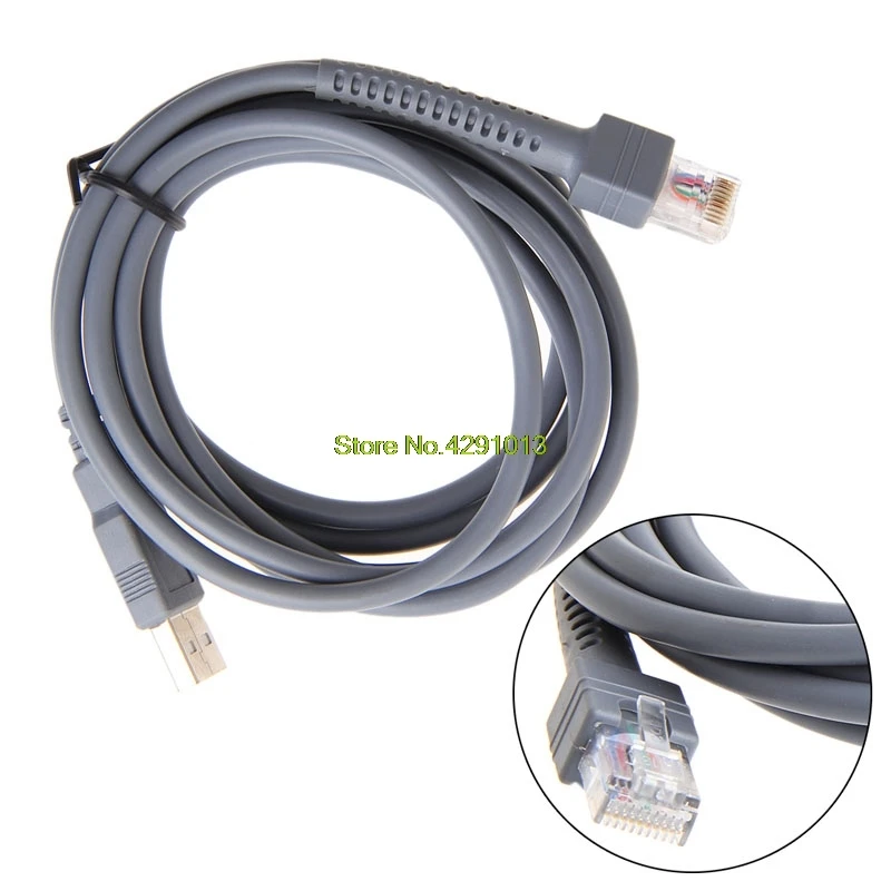 

2M Symbol Barcode Scanner USB Cable LS1203 LS2208 LS4208 LS3008 CBA-U01-S07ZAR Drop Shipping Support