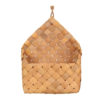 

HOT SALE Garden hand-woven wood basket Fruit and vegetable basket weaving basket Storage camping