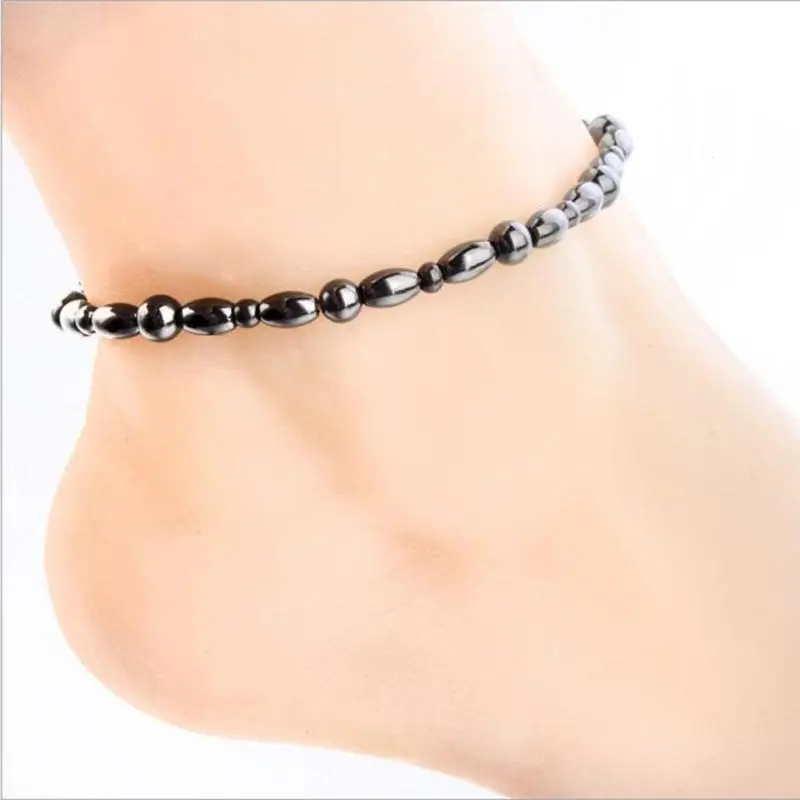 

Magnetic Slimming Anklet Bracelet Black Gallstone Weight Loss Stimulating Acupoints Therapy Fat Burning Health Care L5