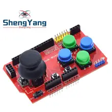ShengYang щит джойстика для Arduino Плата расширения аналоговая клавиатура и мышь функция