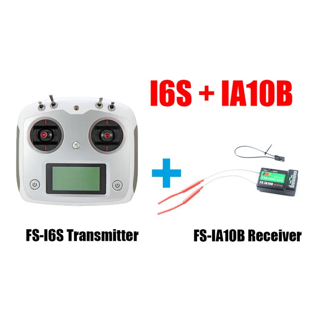 FS-I6S FS I6S Flysky 10CH 2,4G RC передатчик для квадрокоптера контроллер набор w/приемник FS-iA6B или FS-IA10B - Цвет: White with IA10B