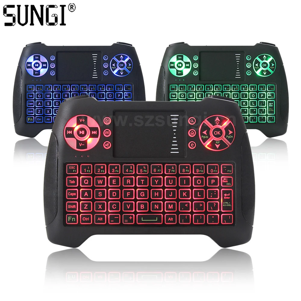 

SUNGI T16 AZERTY 3 Color Backlit Mini Wireless Keyboard Touchpad English/German/Italian/Spanish/French/Thai for Android TV Box