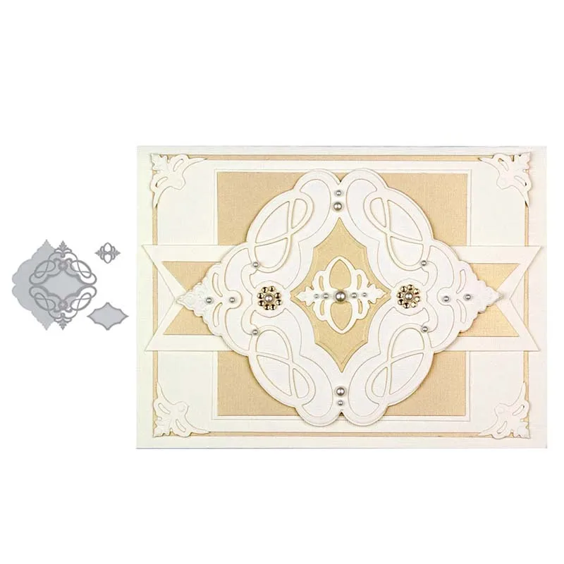 

Marquise Diamond Metal Cutting Dies Stencil for DIY Scrapbooking Album Embossing Paper Cards Making Crafts Decor