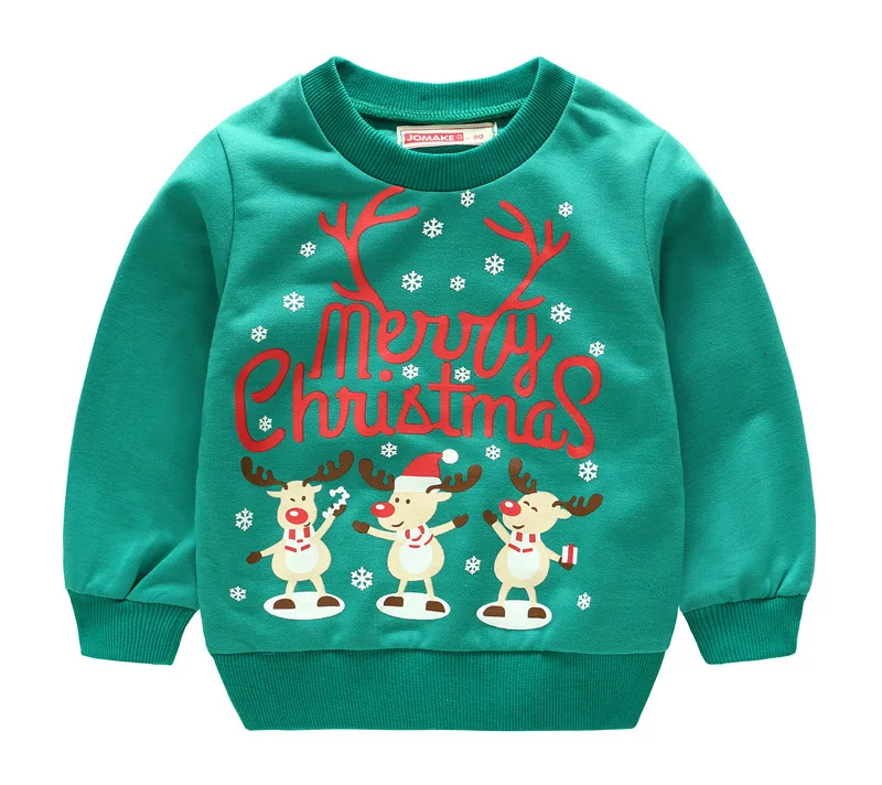 Winter warm cartoon long sleeve sweater shirt for boys girls pullover basic shirt for kids coats new year costumes children clothing (4)