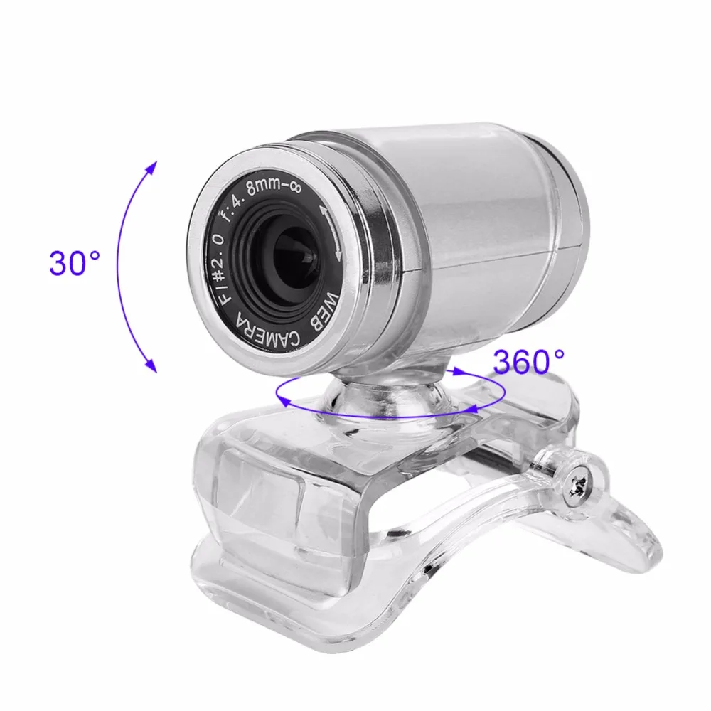 

Clip-on 360 Degree USB 12 Megapixel HD Webcam Web Camera with Microphone for Laptop Notebook