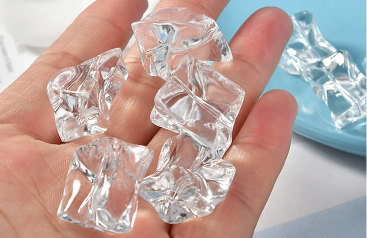 Прозрачные ледяные серьги в форме прямого отверстия акриловые неправильной формы Diy ювелирные аксессуары материал