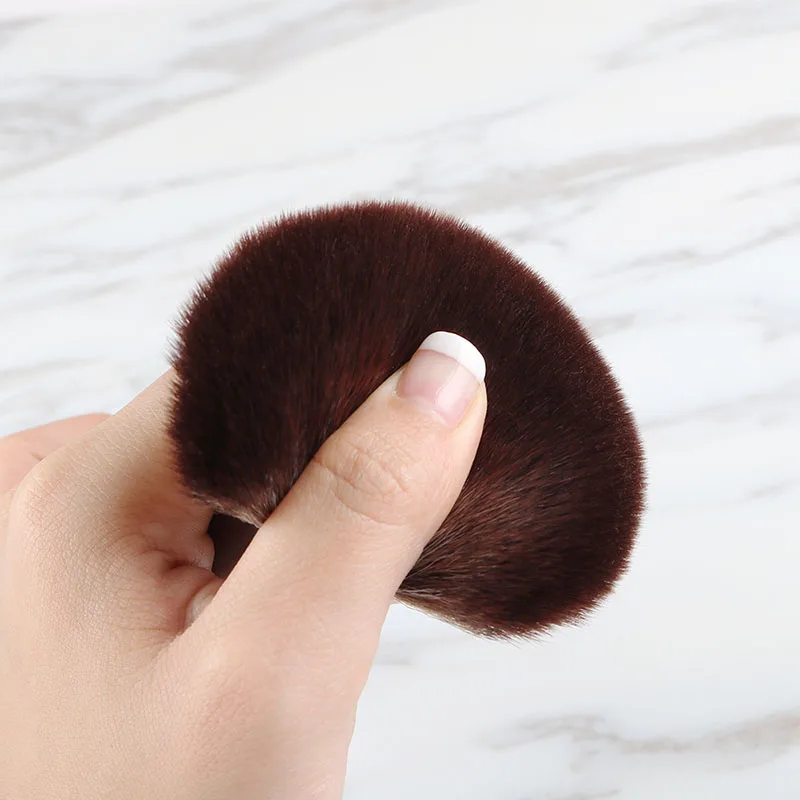 Very Big Powder Makeup Brush Face Foundation Blush Beauty Cosmetics Aluminum Make Up Brushes (4)