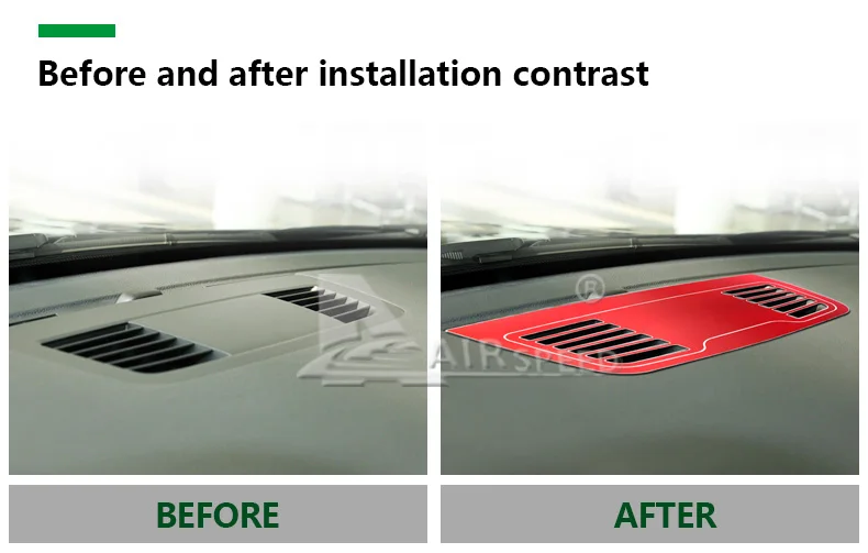 Airspeed Aluminum Alloy for BMW E90 Accessories for BMW E90 Sticker for BMW E90 Interior Trim Car AC Outlet Vents Frame Stickers (3)