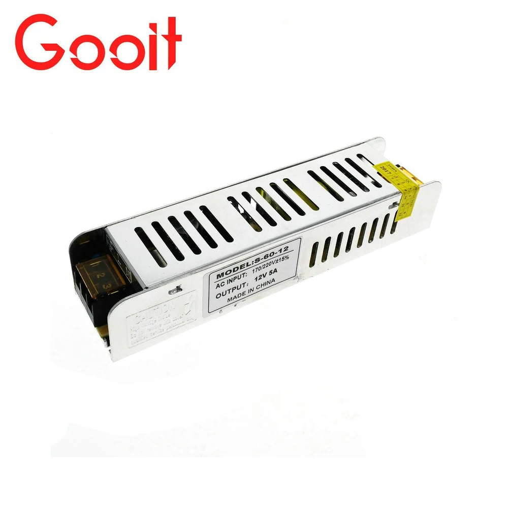 Led Power Supply 5A 60W DC12V Switch Lighting Transformers LED Driver For LED Strip Light Power Adapter