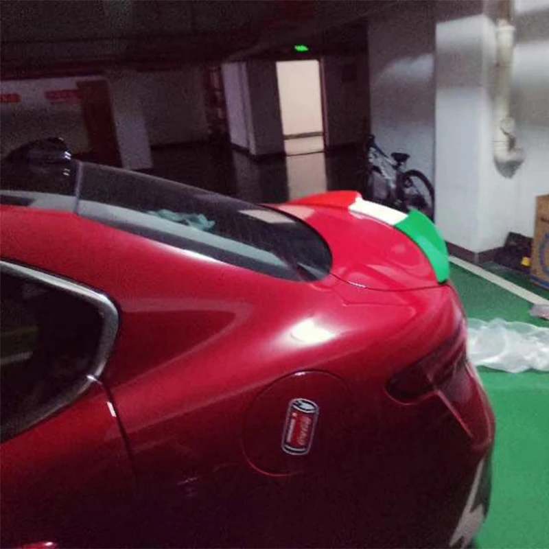 Высокое качество Зеленый Белый Красный цвет abs-спойлеры для Alfa Romeo Giulia крылья спойлер Quadrifoglio стиль