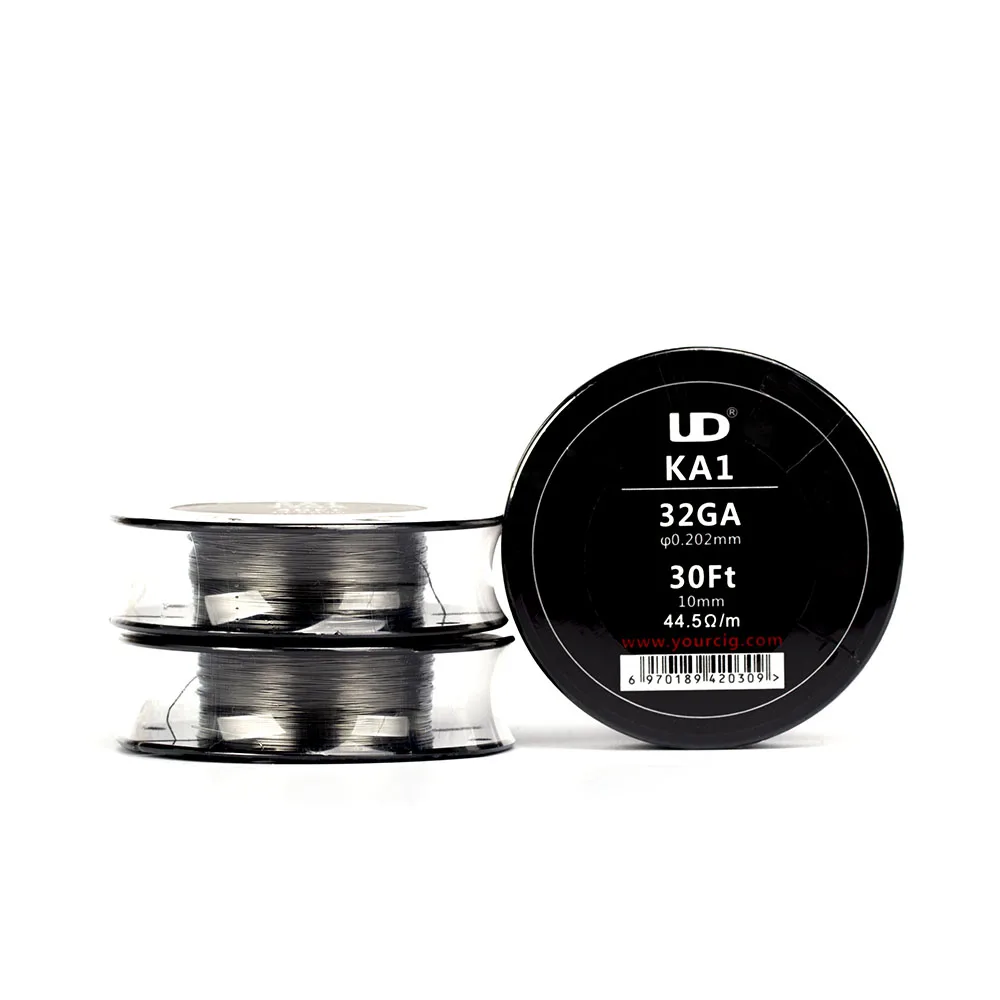 

Original UD 30ft/15ft 26ga 28ga 30ga Atomizer DIY Heating Coil Clapton Wire A1 24-36ga For Electronic Cigarette Tank