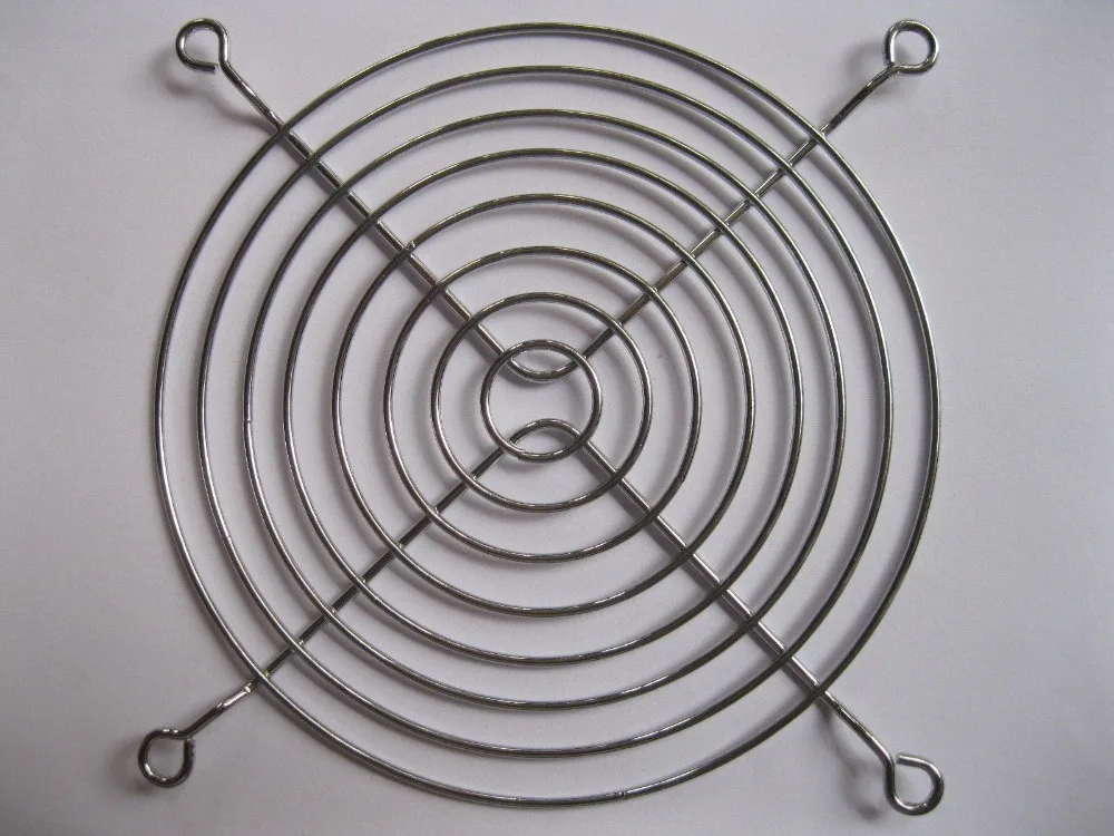 

5 pcs DC Fan Grill Protector Finger Guard 120mm Silver Metal