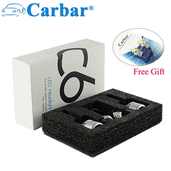 

Carbar# C6 LED Headlight Bulb H7 Car LED Headlight Bulb Conversion Kit 72w 7600Lm/set 6000K White LED Bulb H11 H3 H7 H8 9005 H4