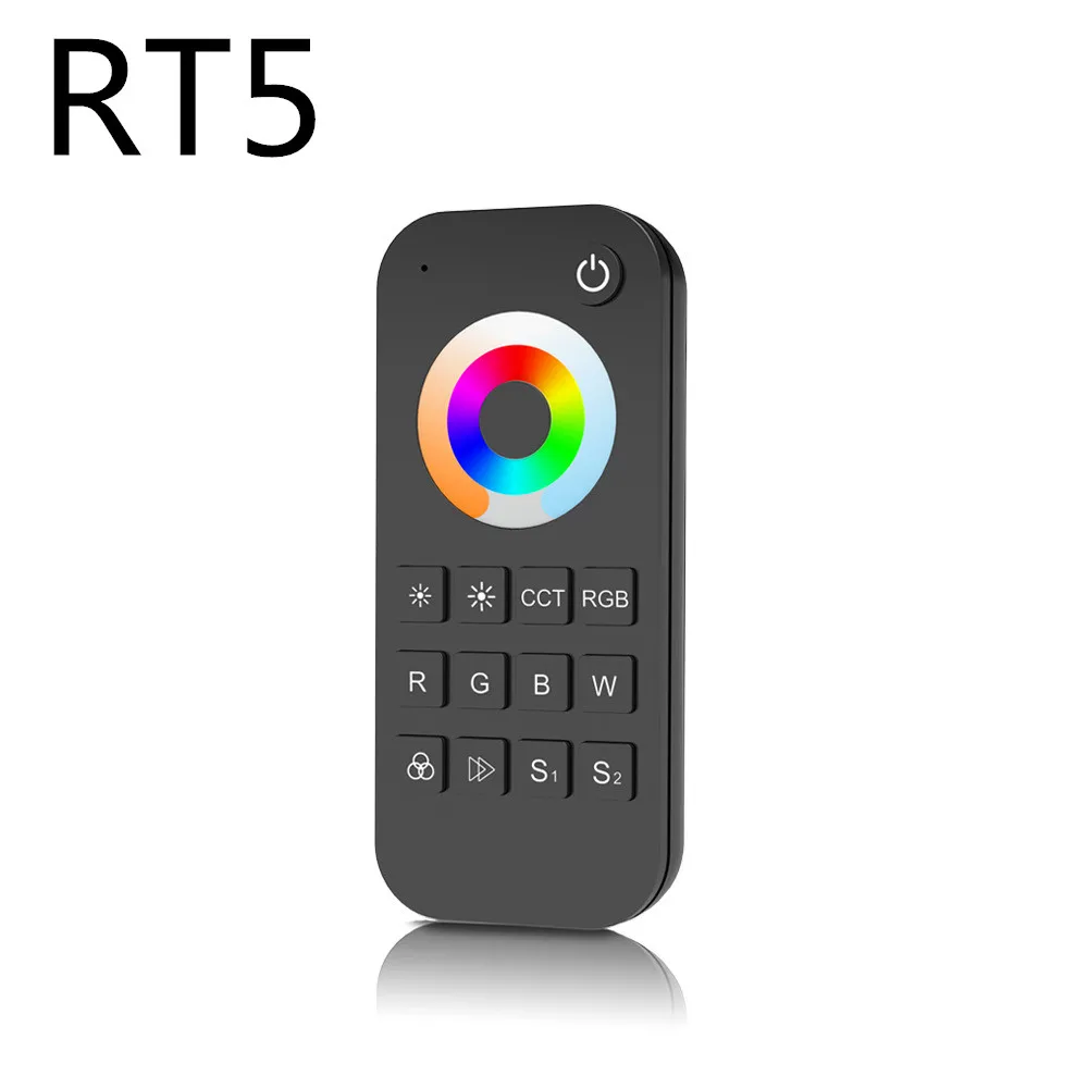 5 канальный 2,4G RGB+ CCT светодиодный RF контроллер DC5-24V с 4 зонами RF пульт дистанционного управления для RGB+ CCT светодиодный светильник V5 V5-M контроллер