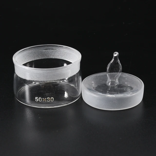 Glass Dental Lab Glass Weighing Bottle In Low Form Dental Root Needle